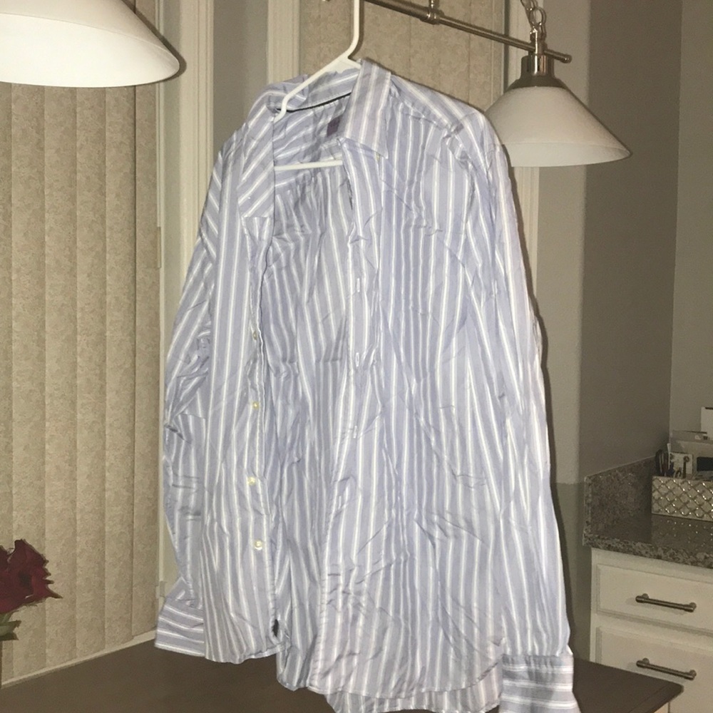 Blue striped longsleeve shirt